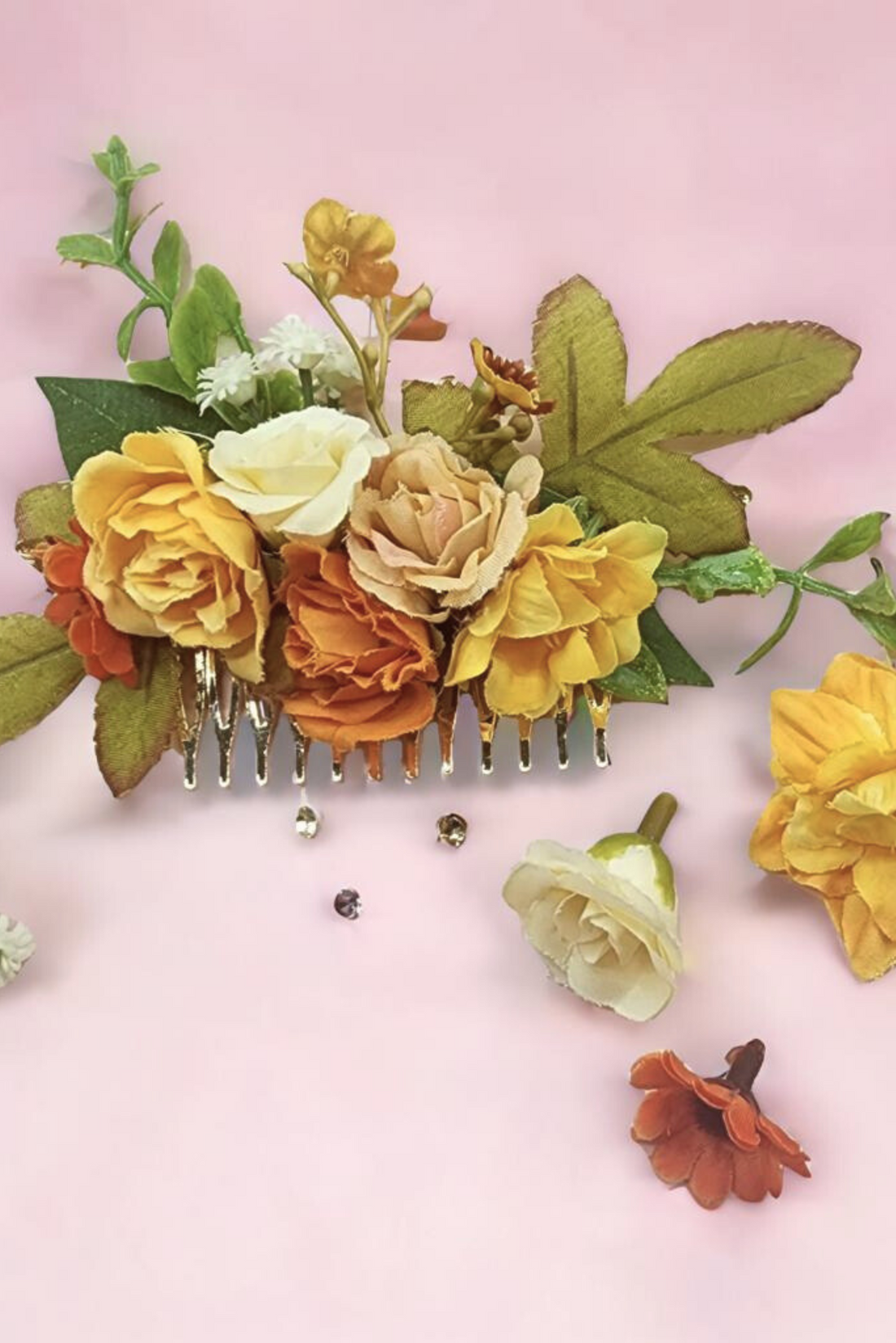 Silk Flowers Comb Kit - Flowers Field