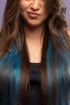 Natural hair extension - Sea blue shade - Shufizoo