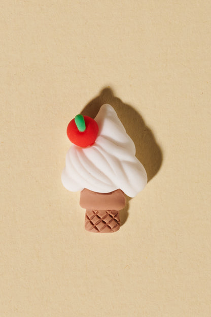 Magic Braids Charms - Shufizoo - White american Ice Cream with a Cherry