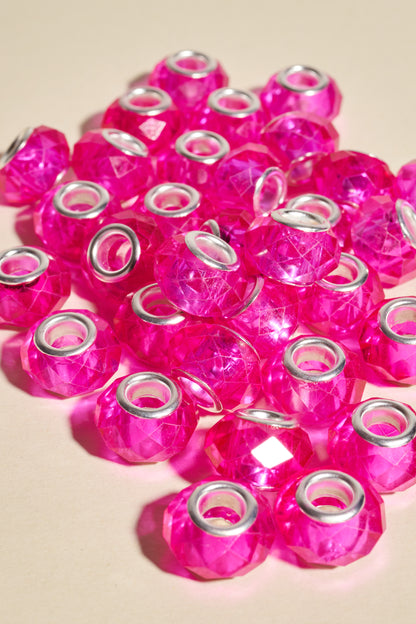 Dreadlock beads - Shufizoo - clear pink Beads 