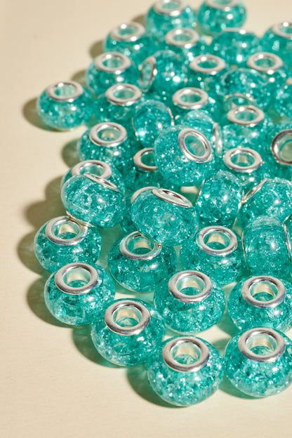 Dreadlock beads - Shufizoo - Transparent Turquoise Beads